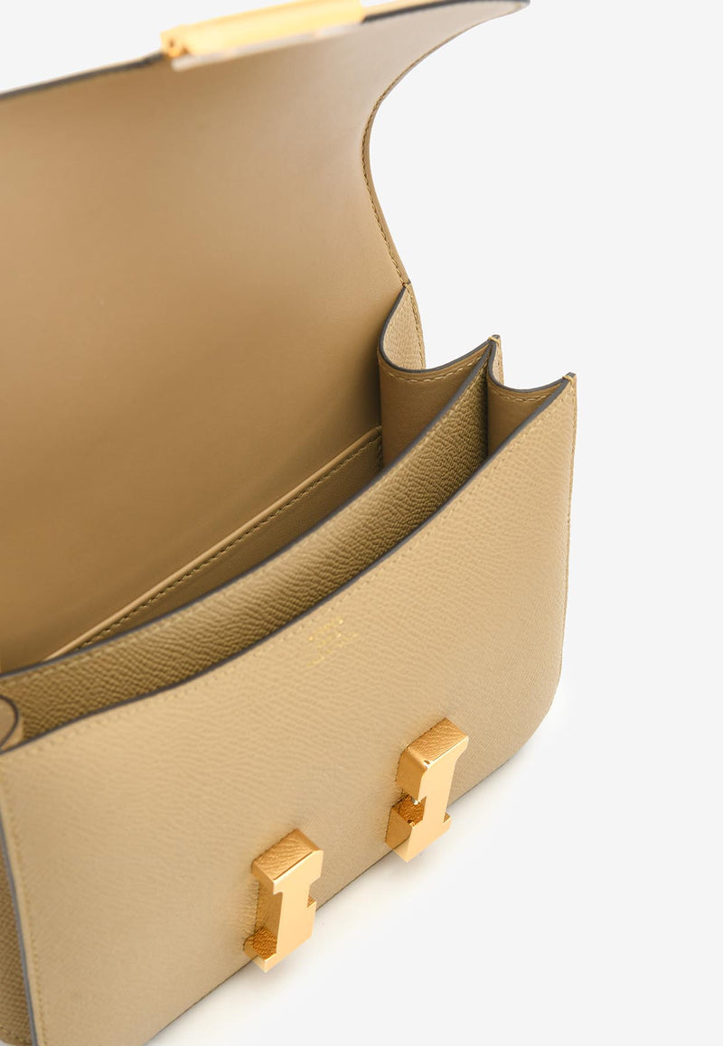 Hermès Constance 18 Miroir in Poussiere Epsom with Gold Hardware