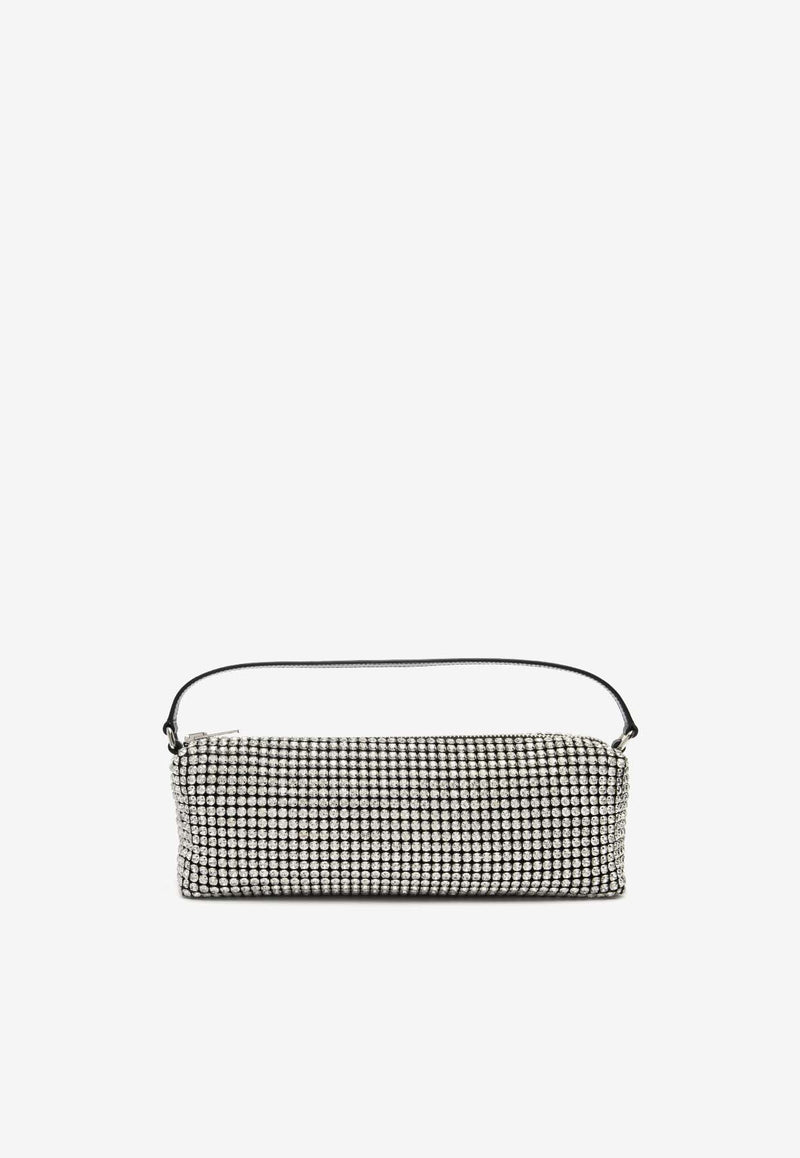 Alexander Wang Heiress Flex Crystal Embellished Shoulder Bag Crystal 20124P02MWHITE