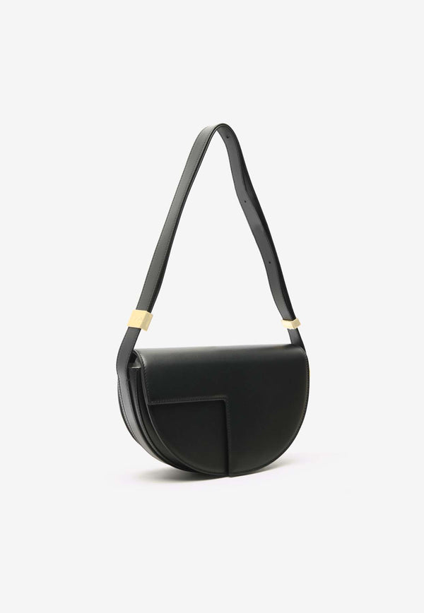 Patou Le Patou Calf Leather Crossbody Bag Black BA001-0ESSENTIELBLACK