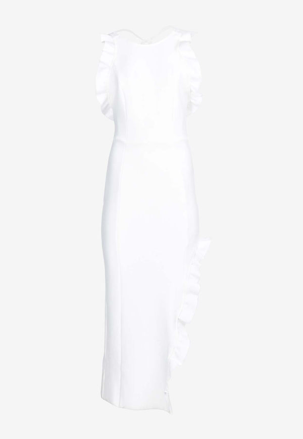 Elliatt Eminent Ruffled Midi Dress White EC7042429BDWHITE