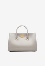 Jimmy Choo Riley Leather and Suede Tote Bag Gray JCRILEYSOUGRAY_IH