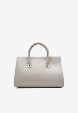 Jimmy Choo Riley Leather and Suede Tote Bag Gray JCRILEYSOUGRAY_IH