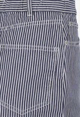 The Frankie Shop Sasha Wide-Leg Striped Jeans Blue BPASAS852STRIPE