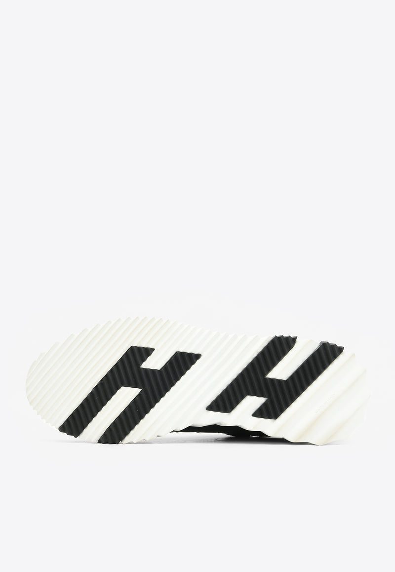 Hermès Bouncing Low-Top Sneakers in Black Matte Nilo Crocodile and Suede