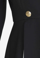 Dalood Double-Breasted Midi Suit Dress Black PS2318BLACK/WHITE