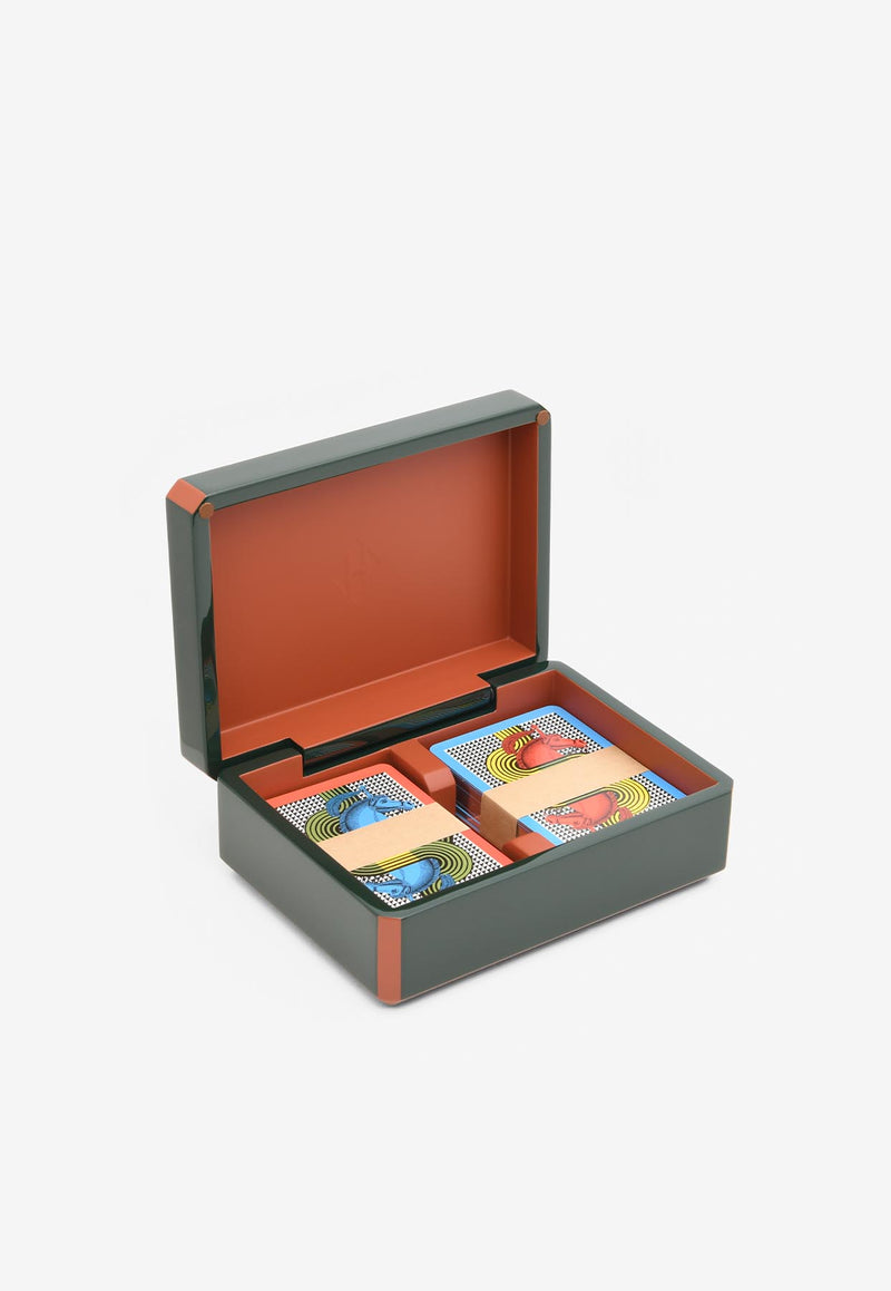 Hermès Facettes Lithographie Equestre Bridge Card Box