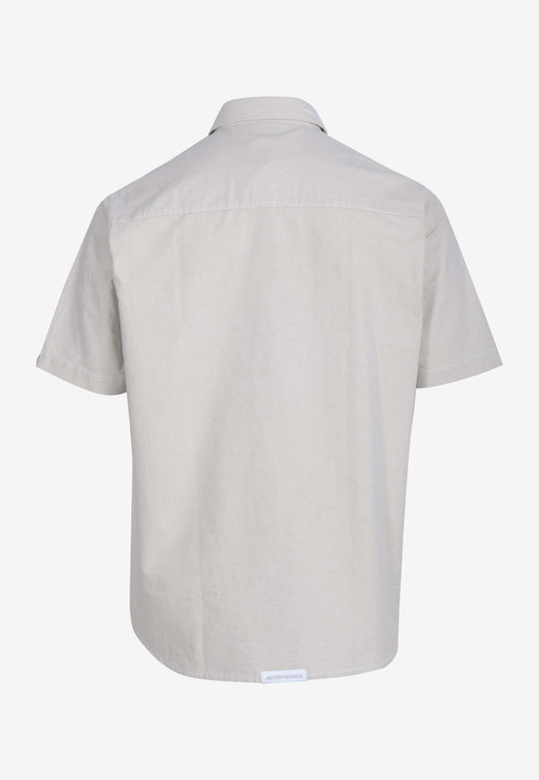 AAPE Now Logo Patch Short-Sleeved Shirt Beige AAPSRM8473XAMBGXBEIGE