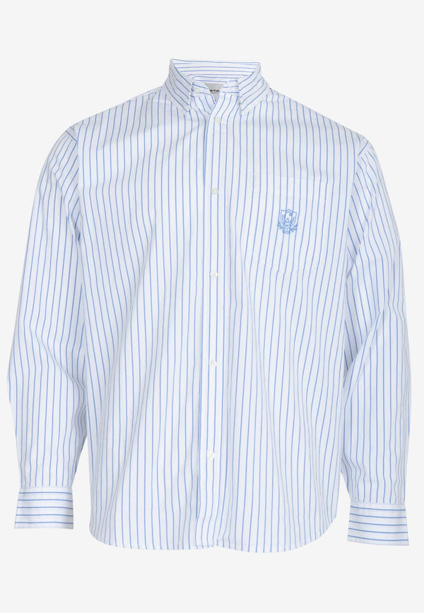 Carhartt Wip Linus Long-Sleeved Stripe Shirt White I033029WHITE