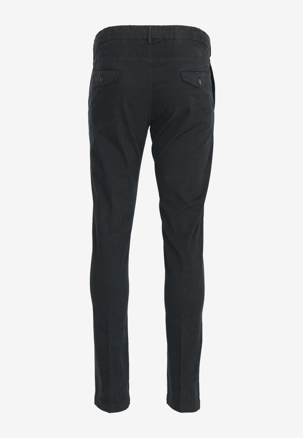 Eleventy Slim-Leg Drawstring Jeans Black J75PANB21TET0H002BLACK