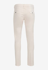 Eleventy Slim-Leg Drawstring Jeans Beige J75PANB21PAN28031BEIGE