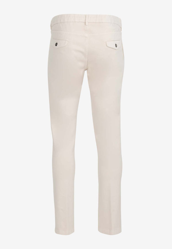 Eleventy Slim-Leg Drawstring Jeans Beige J75PANB21PAN28031BEIGE