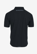 AAPE Logo Embroidered Polo T-shirt Black AAPPOM1422XXMBKXBLACK