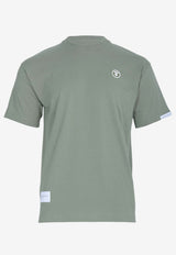 AAPE Now Logo Patch T-shirt Green AAPTEM1414XXMKHXKHAKI