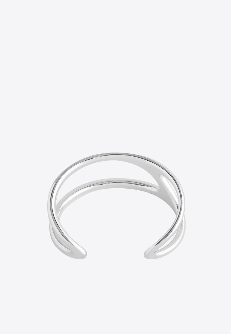 Hermès Chaine d'Ancre Punk GM Cuff Bracelet in Silver