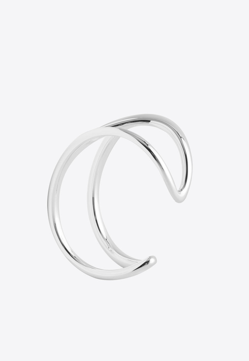 Hermès Chaine d'Ancre Punk GM Cuff Bracelet in Silver
