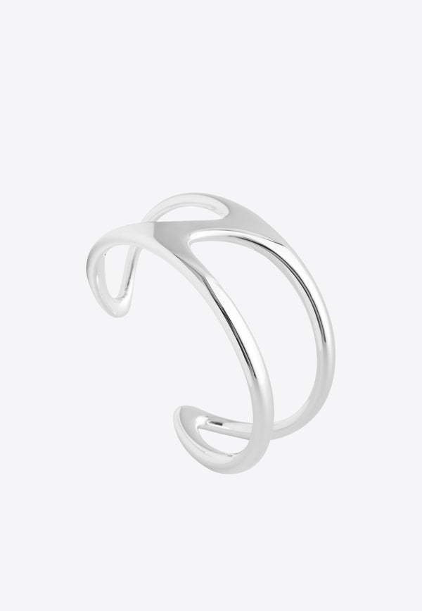 Hermès Chaine d'Ancre Punk GM Cuff Bracelet in Silver