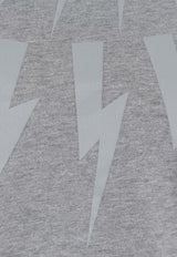 Neil Barrett Thunderbolt Print Slim T-shirt Gray MY70007S-Y524GREY