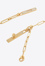 Kelly Chaine Lariat PM Necklace in Yellow Gold and Diamonds