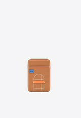 Faubourg MagSafe Cardholder in Gold Swift Leather