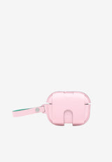 Hermès AirPods Pro 2 Case in Rose Sakura and Menthe Swift Leather
