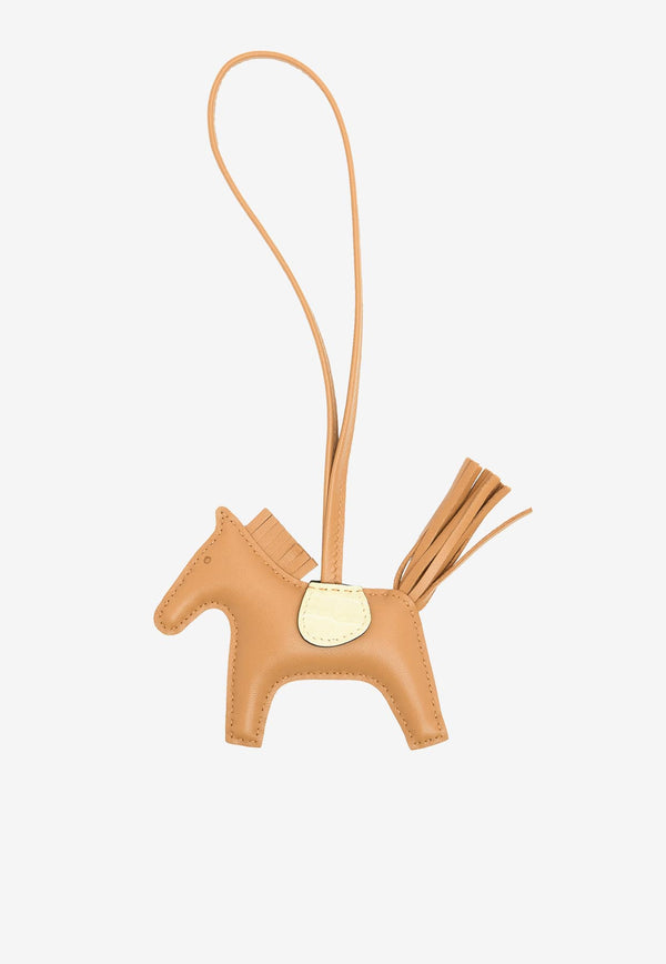 Hermès PM Rodeo Charm Touch in Sesame Milo and Vanille Matte Alligator