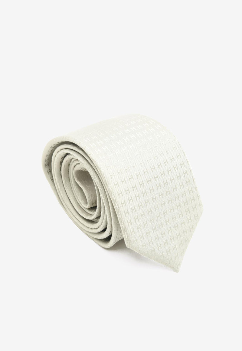 Hermès Faconnee H Tie in Silk