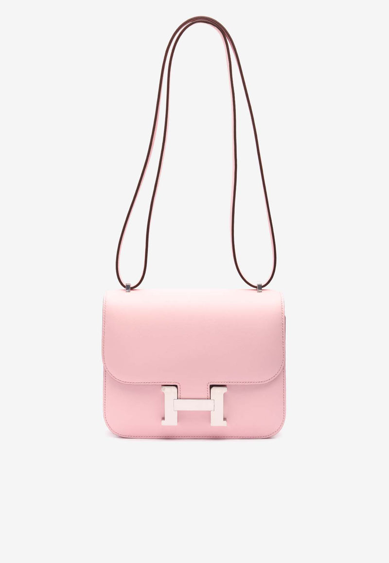 Hermès Constance 18 in Rose Sakura Swift Leather with Palladium Hardware