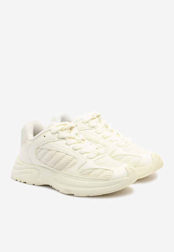 AMI PARIS SN2023 Low-Top Sneakers in Leather and Mesh 