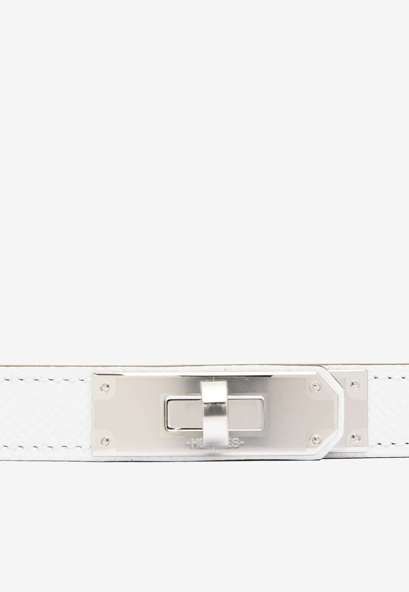 Hermès Kelly 18 Epsom Leather Belt with Palladium Buckle