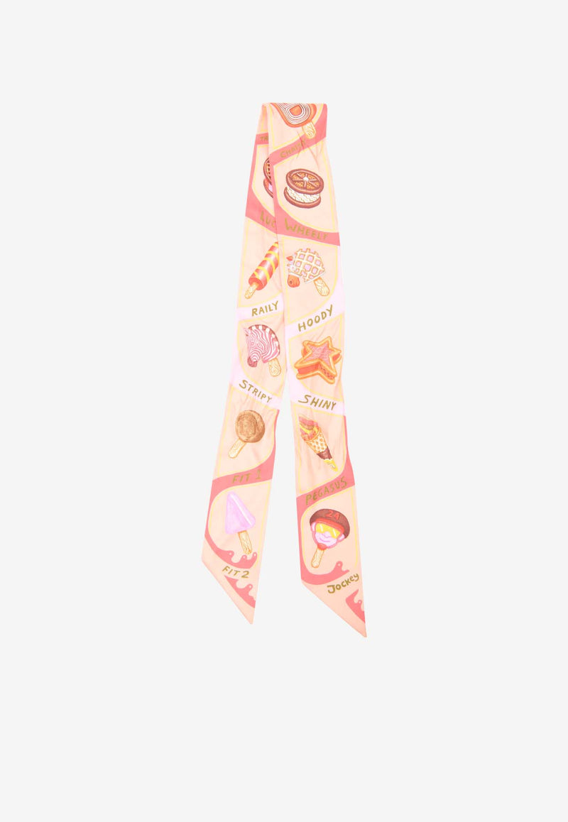 Hermès Funny Ice Cream Silk Twilly