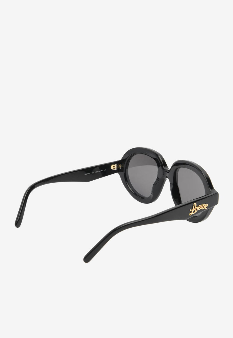 Loewe Curvy Logo Sunglasses Gray LW40105I-4901ABLACK
