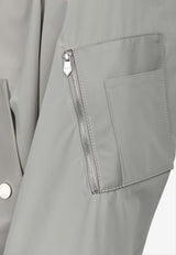 Hermès Rib-Trim Jacket with Leather Details