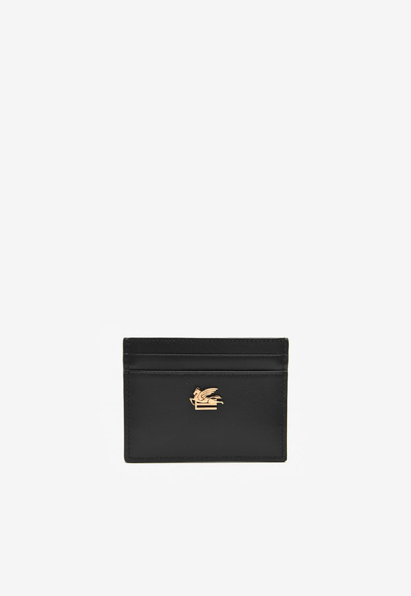 Etro Pegaso-Plaque Leather Cardholder Black 232P1H7692192BLACK