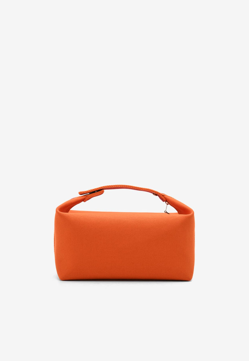 Hermes Orange Fleu Large Bride-a-Brac in Orange Feu Canvas