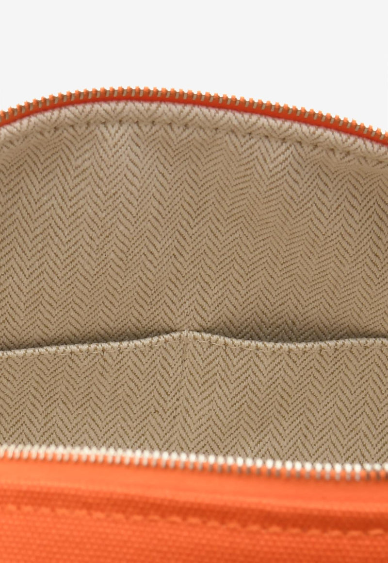 Hermes Orange Fleu Large Bride-a-Brac in Orange Feu Canvas