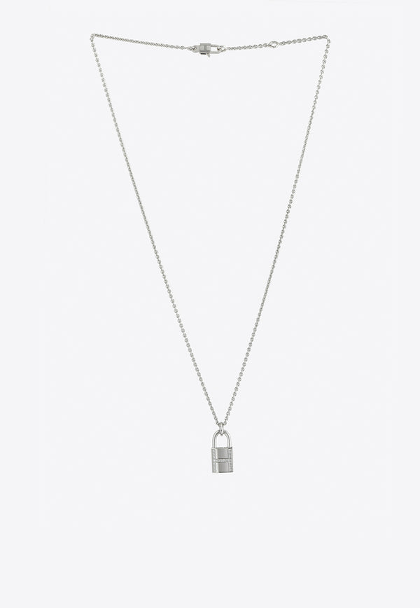 Hermès Kelly Cadenas Pendant Necklace in White Gold and Diamonds