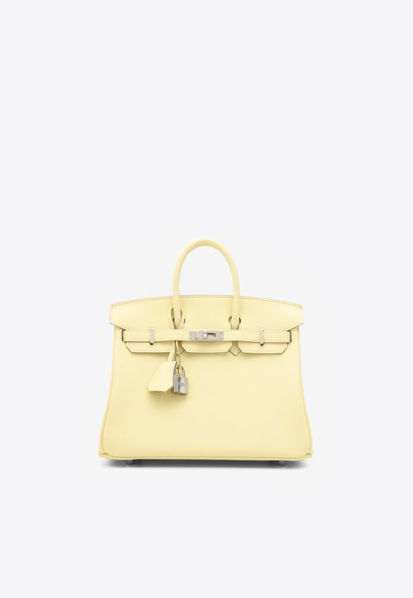Hermès Birkin 25 in Jaune Milton Swift Leather with Palladium Hardware
