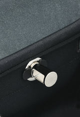 Hermès Mini Herbag Zip 20 Retourne in Black Militaire Canvas and Hunter Leather with Palladium Hardware