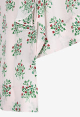 Floral Print Ruffled Blouse