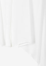 Asymmetric Satin Blouse