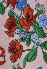 Floral Jacquard Open-Front Coat