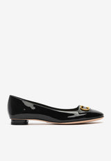 Dior Logo Ballet Flats in Patent Leather