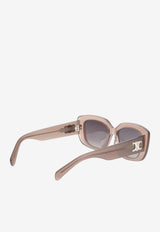 Celine Triomphe Square Sunglasses Gray CL40216UBROWN