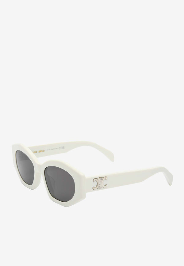 Celine Triomphe Geometric Sunglasses Gray CL40238UWHITE