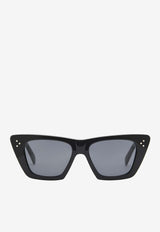 Celine Bold 3 Dots Cat-Eye Sunglasses Gray CL40187IBLACK