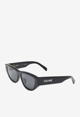 Celine Monochroms Cat-Eye Sunglasses Gray CL40278UBLACK