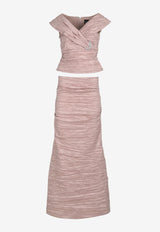 Ruched Top and Skirt Co-ord Set