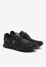 On Running Cloud 5 Low-Top Mesh and Leather Sneakers Black ORC5LTMLSALLBLACKW