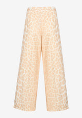 Animal Print Cropped Pants