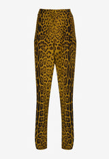 Cheetah Print Silk Pants